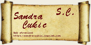 Sandra Cukić vizit kartica